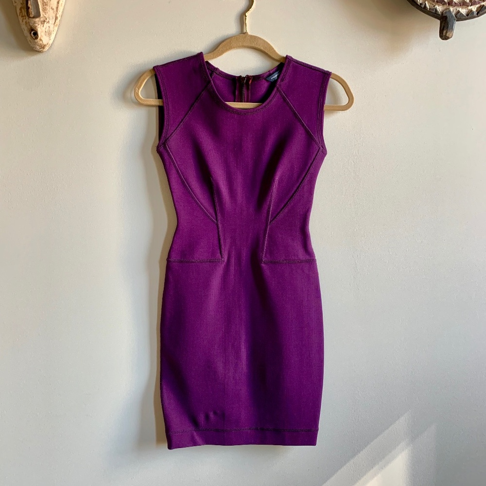 French Connection Purple Bodycon Cocktail Dress